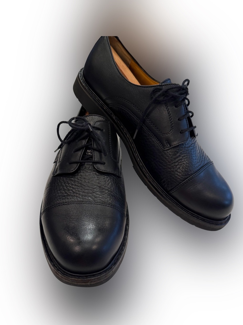 Mephisto Men's Melchior Captoe Oxford Black Leather Goodyear Welt Sz 10 EUC